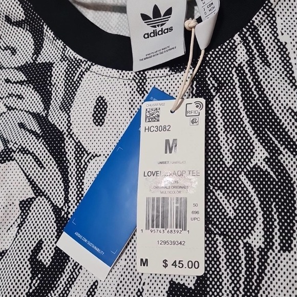 Adidas Love Unites Tee Shirt Size Medium NWT - Picture 5 of 8